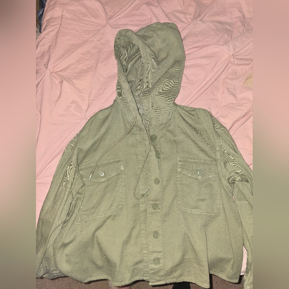 American Eagle Outfitters Olive Bomber Jacket
